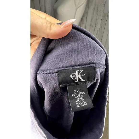 Calvin‎ Klein Men's Blue 1/4 Zip Pullover Sweater Size 2XL - Picture 6 of 12